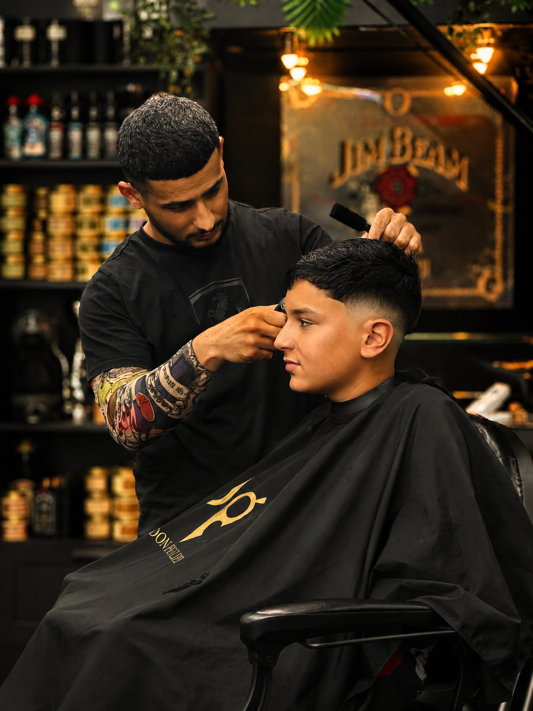 Bashir at Don Philipi Barbershop